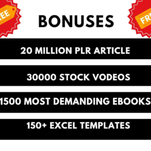 3 Million+ eBooks plus 3 Million PLR Articles Bonus with Reseller Rights | 3M eBooks Mega Bundle