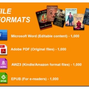 1,000 Timeless Classic and Famous Novels in Digital Format with PLR – 100% Copyright Free